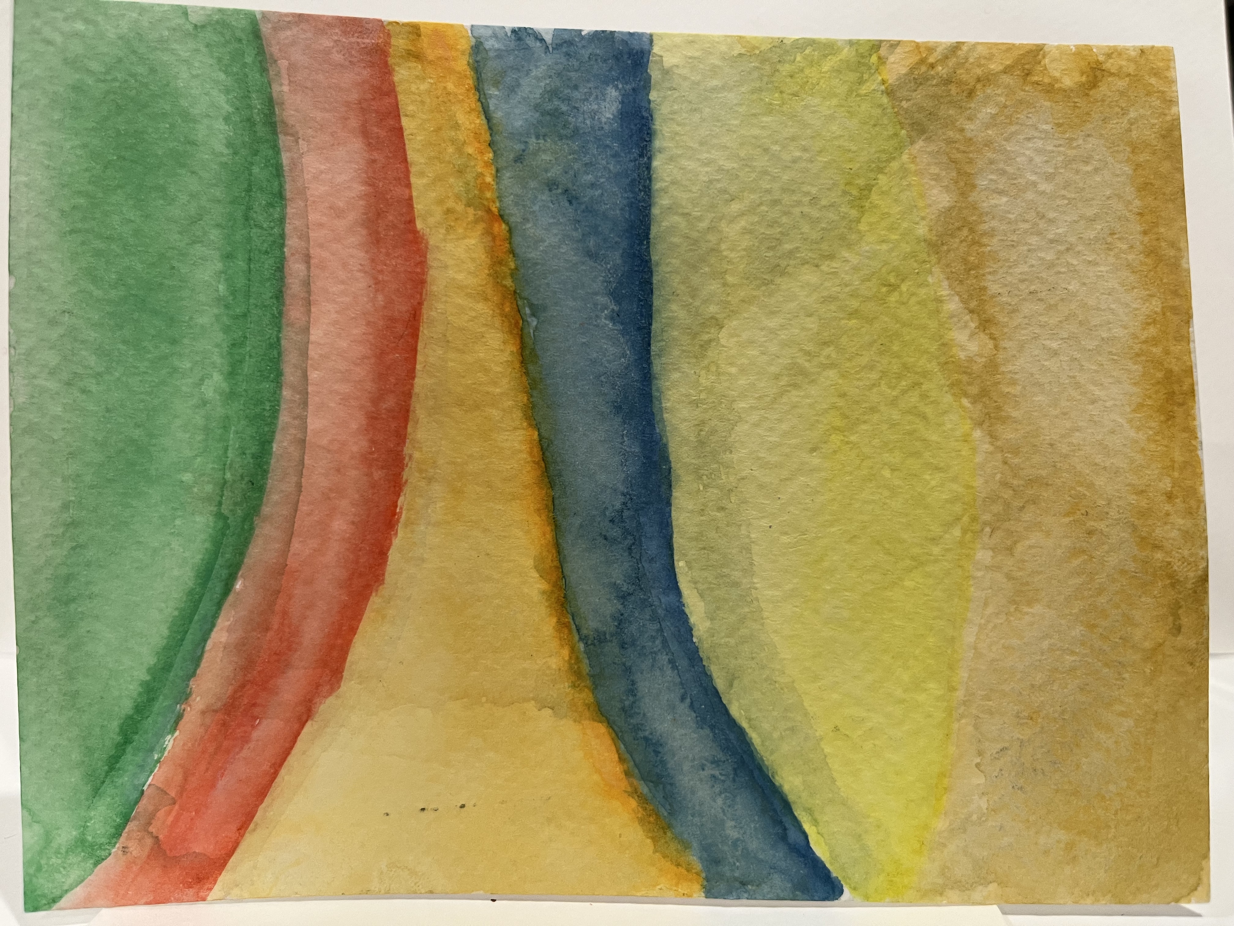 abstract watercolor that reveals an upward opening