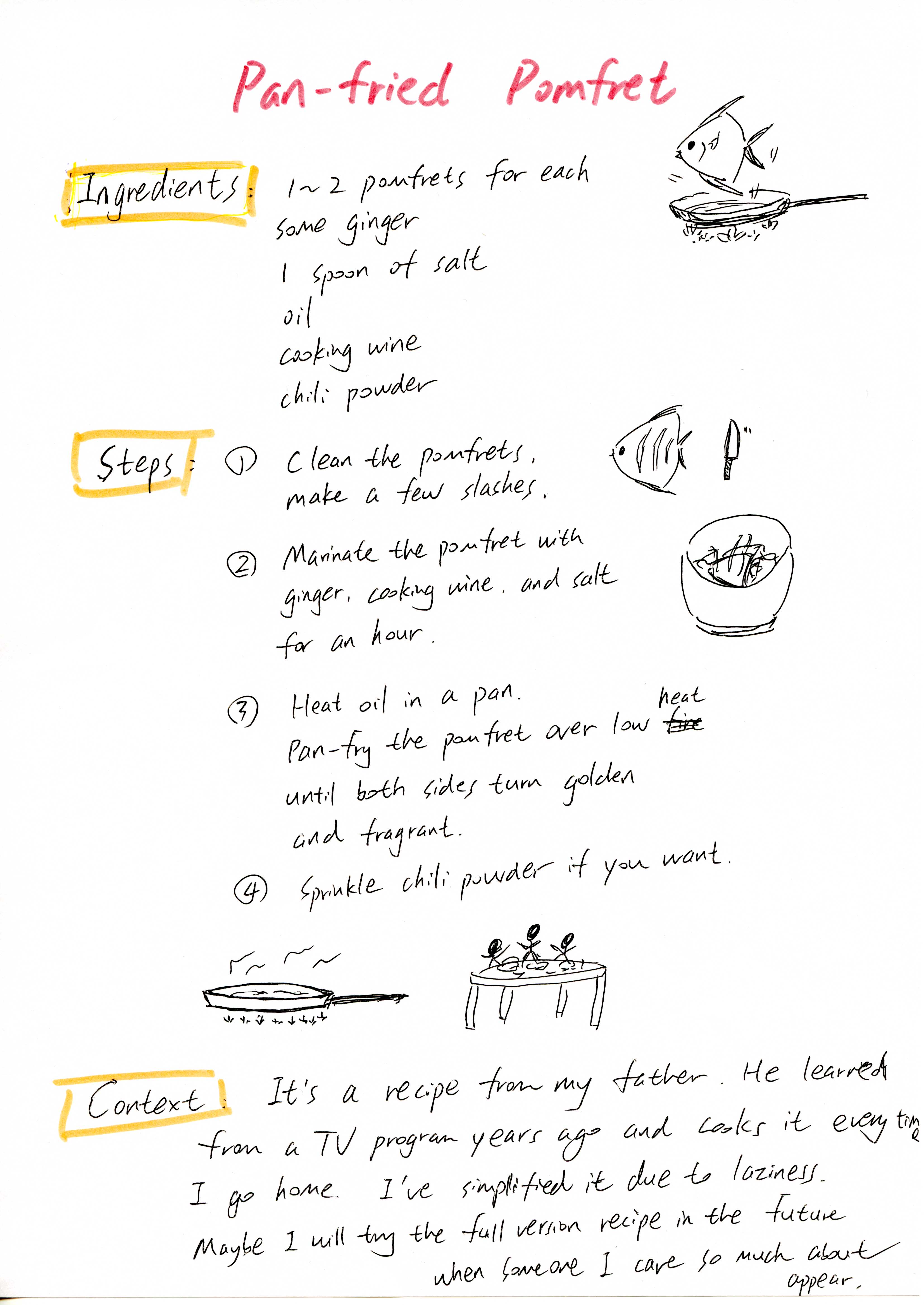 A delicious Pan-fried Pomfret