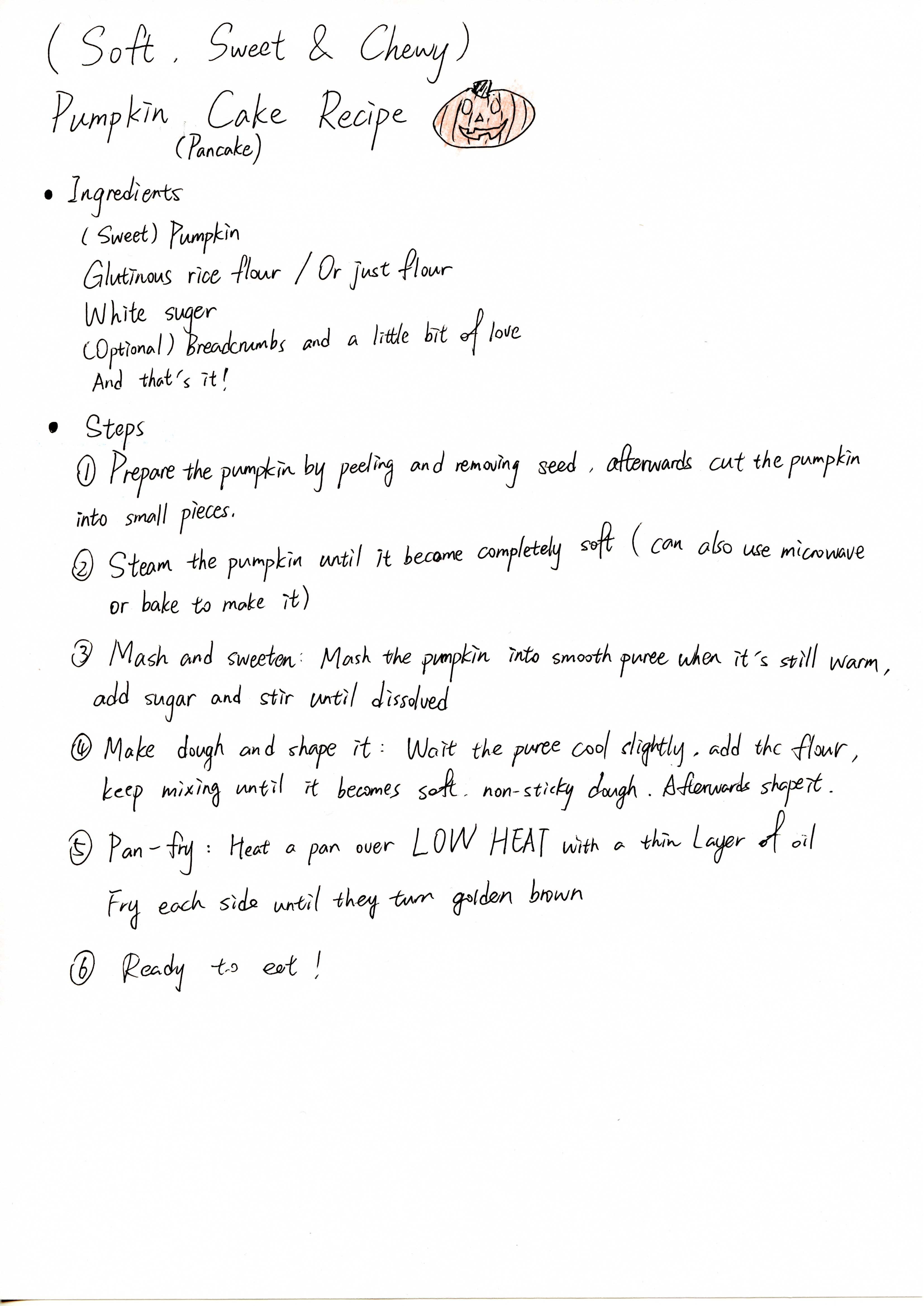 A delicious Pumpkin Cake Recipe