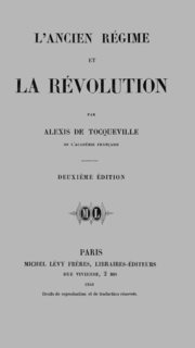 Cover of L'ancien régime et la révolution